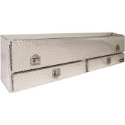 Buyers Contractor Aluminum Topside Truck Box w/ T-Handle & Drawers - 21x13-1/2x72 - 1705641