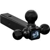 Buyers Products Tri-Ball Hitch-Solid Shank w/ Black Towing Balls - 1802200