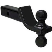 Buyers Products Towing Ball Mount w/ Dual Black Balls - 2" And 2-5/16" Balls - 1803215