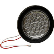 4" ronde 24 LED Clear Light sauvegarde w / oeillet & Plug - 5624324