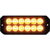 Les acheteurs conduit rectangulaire ambre Strobe Light 12-24VDC - 12 LEDs - 8891700