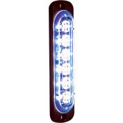 Acheteurs LED rectangulaire bleu stroboscope demi-hauteur 12V - 6 LED - 8891914