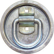 Buyers Products B38RP Bolt-On Forged 1/2" D-Ring with Recessed Pan - Gray