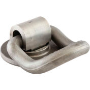 Buyers Products B52 Weld-On Forged 360° Rotating 1" D-Ring with 55° Angle - Gray