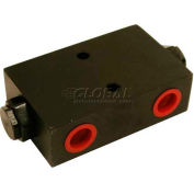 Hydrastar Steel Double Check Valve, HCVD08, 1/2" NPTF Valve, 4422 PSI / 315 BAR Max Pressure