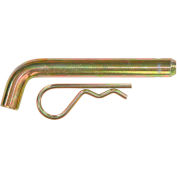 Goupille d’attelage de remorque solide en zinc jaune Buyers Products de 5/8 po avec goupille fendue - HP6256WC