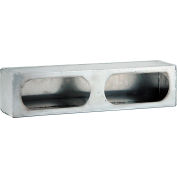 Dual Oval Smooth Aluminum Light Cabinet - LB3163ALSM