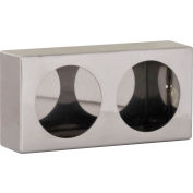 Dual Round Stainless Steel Light Cabinet - LB6123SST