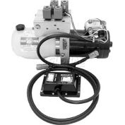 Buyers Electric 4-Way/3-Way Valve DC Power Unit, PU3593, 1.36 Qt Poly Reservoir, .250" NPTF Outlets