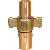 Buyers Wing Type Quick Detach Hydraulic Coupler, QDWC202, 1-1/4" NPT Coupler, 75 Flow GPM