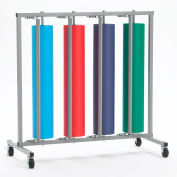 Bulman Products Vertical Paper Dispenser, 48-1/2"W x 25"D x 47-1/2"H, Gray
