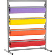 Bulman Products Four Deck Tower pour 24"Largeur de matériau, 28-1/2"W x 24"D x 49-3/4"H, Gris clair