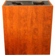 Busch Systems Aristata Double Recycling & Trash Can, 30 Gallon, Wooden