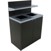 Busch Systems Double Sessanta w/ Tray Holder - 64 Gallon - Slate - 102094