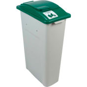 Busch Systems déchets Watcher Single-Organics seulement, 23 gallons, gris/vert-100941