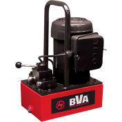 Pompe électrique hydraulique BVA, 0,5 HP, 1 gallons, vanne manuelle 3 voies / 3 positions
