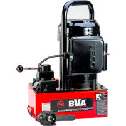 BVA Hydraulic Electric Pump, 0.5 HP, 1 Gallon, 4 Way/3 Position Manual Valve, 10' Pendant