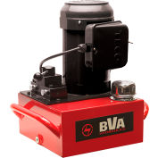Pompe électrique hydraulique BVA, 1 HP, 2 gallons, vanne manuelle 3 voies / 3 positions