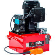BVA Hydraulic Electric Pump, 1.5 HP, 3 Gallon, 4 Way/3 Position Solenoid Locking Valve, 10' Pendant