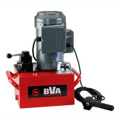 Pompe électrique hydraulique BVA, 1,5 HP, 3 gallons, vanne manuelle 3 voies / 3 positions, pendentif 10 '