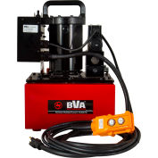 Pompe électrique légère hydraulique BVA, 2,5 gallons, électrovanne à verrouillage à 4 voies / 3 positions