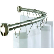 Bradley Corporation 58"W Shower Curtain Rod, Satin Stainless Steel - 9530-600000