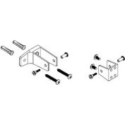 Bradley Bathroom Partition End Panel Hardware Kit, Zamak, Baked Enamel - HDWT-Z2PE