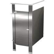 Bradley Stainless Steel 36" Wide Complete In-Corner Compartment, Satin Brushed - IC13660-SS