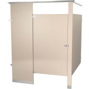 Bradley Powder Coated Steel 60-1/2" Wide Complete In-Corner ADA Compartment, Amande - ICADA-ALM