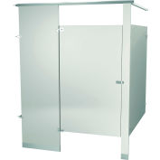 Bradley Powder Coated Steel 60-1/2" W Complete In-Corner ADA Compartment, Warm Gray - ICADA-WGR