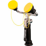 Bradley® S19-465EFW Eye/Face Wash, 8' Hose, Long Angled Dual Head W/Deck Mount