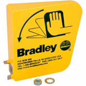 Poignée en plastique Bradley® pré emballée pour lavage des yeux S45-123 