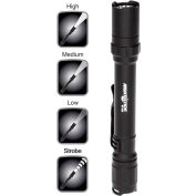 NightStick® MT-220 Mini PRO tactique LED lampe de poche - 200/90/45 Lumens, 2 piles AA, qté par paquet : 4
