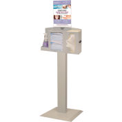 Bowman® Cover Your Cough Compliance Kit 17,9"L x 58,36"H x 17"D, Quartz Beige