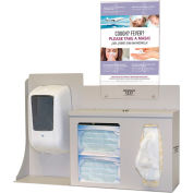 Bowman® Cover Your Cough Compliance Kit 22,25"L x 24,42"H x 5"D, Quartz Beige