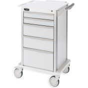 Bowman® Chariot de rangement à roues à 5 tiroirs avec roulettes de 5 po 26 po x 38 po H x 18,38 po P, blanc