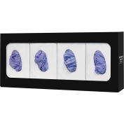 Bowman® Glove Box Dispenser - Quad 22.32"W x 9.99"H x 3.81"D, Black