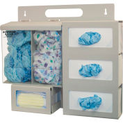 Bowman® Protective Wear Organizer - Surgical 22.15"W x 19.68"H x 4.88"D, Clear