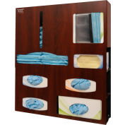 Bowman® Protective Wear Organizer 23,38"L x 26,63"H x 4,75"P, Cerisier Fauxwood