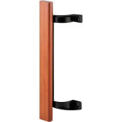 Prime-Line® Sliding Door Pull, 6-1/2" HC, Wood Handle, Diecast, Black, C 1190