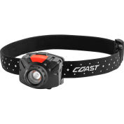 Coast® FL70 Pure Beam Focusing LED Lampe frontale avec bracelet en silicone, boîte de distribution
