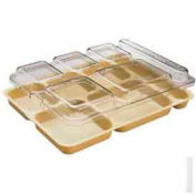 Cambro 10146DCWC135 - couvercle de plateau, Fits 6-Comp plateau, 10 "x 14"-5/32 x 1-5/32, claire, qté par paquet : 24
