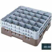 Cambro 25S534110 - Camrack Glass Rack Low Profile 25 Compartments 6-1/8" Max. Height Black - Pkg Qty 4