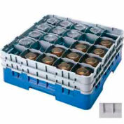 Cambro 25S738151 - Camrack Glass Rack Low Profile 25 Compartments 7-3/4" Max. Ht. Gray NSF - Pkg Qty 3