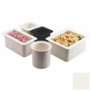 36CF148 cambro - casserole de nourriture ColdFest, taille 1/3, 6" profonde, empilable, blanc, NSF