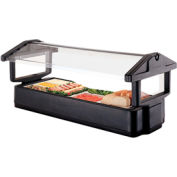 Cambro 4FBRTT110 - table Bar à salade, 51 "L x 27 » H, Table Top, taille 4-Pan, déflecteur, noir