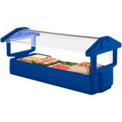 Cambro 4FBRTT186 - table Bar à salade, 51 "L x 27 » H, Table Top, taille 4-Pan, déflecteur, bleu marine