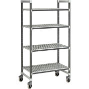 Camshelving® Elements Mobile Starter avec roulettes, 36"L x 21"L x 70"H, graphite brossé