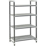 Camshelving® éléments Starter Unit, 24" D x 48" W x 64 « H, plateau 4, brossé Graphite