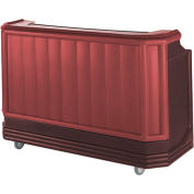 cambro BAR730CP189 - grande taille partiellement équipée pour le Service Soda, deux tons, brun/acajou